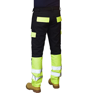 Túi chịu mài mòn an toàn làm việc thời trang hai màu băng phản chiếu quần mùa đông công nhân an toàn vải - Product Image 4