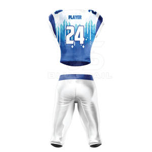 Combinaison maillot et pantalon de football américain avec nom et numéro d'équipe Personnalisation Uniforme de football américain de qualité supérieure - Product Image 4