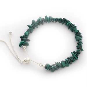 925 argent Sterling haute finition Fine Bracelet Malachite coupe brute Bolo Bracelet doux fil flexible réglage Pack 6 cadeau pour les femmes cadeau - Product Image 3