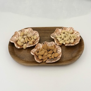 Bol à fruits secs en aluminium moderne de petite taille, design luxueux, bol en métal, décoration d'intérieur, décoration de mariage, haute qualité, nouveau design - Product Image 1