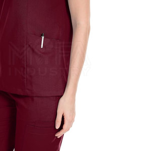 Uniformes hospitaliers durables en tricot de couleur personnalisée pour femme, meilleure qualité - Product Image 4