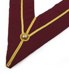 Top qualité professionnelle coton fait maçonnique Regalia collier conception personnalisée tissu brodé 3D colliers - Product Image 6