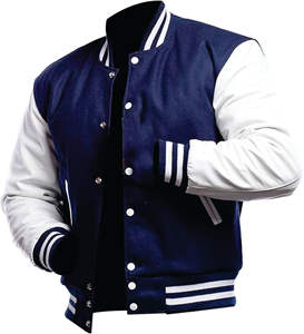 เสื้อแจ็กเก็ตผ้าขนแกะสำหรับผู้ชายเสื้อแจ็กเก็ตเบสบอลกีฬาฤดูหนาวปักโลโก้ได้ตามต้องการ - Product Image 4