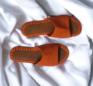 Raffia <b>Slippers</b>, Raffia <b>Mules</b> for Womens, Moroccan Sandals, Boho Sandals, Moroccan Sandals - Product Image 2