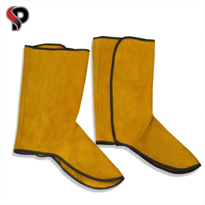 Couvre-chaussures de soudage en cuir pour soudeurs Combinaisons ignifuges Vêtements de protection de sécurité Protecteur de pied Sécurité Travail Normal PK - Product Image 2