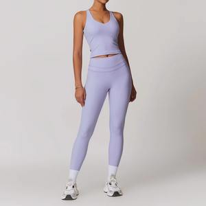 Nuevo estilo, conjunto de Yoga para mujer de calidad Premium, transpirable y ligero, ropa deportiva para gimnasio, conjunto de Yoga de 2 piezas - Product Image 5