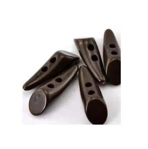 Botones de Cuerno de Búfalo Pulidos Artesanalmente, Arte Popular, Origen India, Botones de Costura de 2 Agujeros para Ropa por Tradebit - Product Image 3