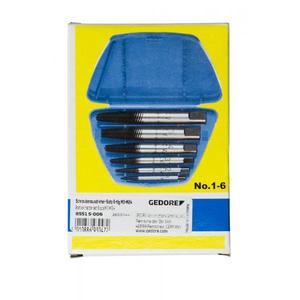 Gedore Bolt Extractor <b>Set</b> (6pcs) Efficient <b>Screw</b> Remover for Toughest Fasteners - Product Image 4