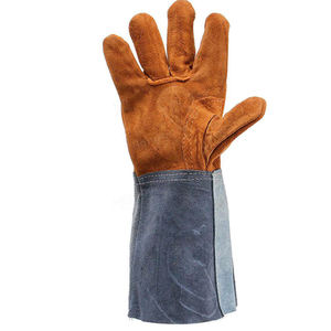 Meilleure qualité Personnalisé pas cher prix haute qualité Hommes Meilleurs gants de soudage Gants de travail d'hiver avec cuir de vache fendu - Product Image 4