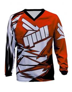 Traje de Motocross, Jersey de Carreras de Motos, Traje de Motocross con Logotipos de Marcas, Color Fluorescente - Product Image 2