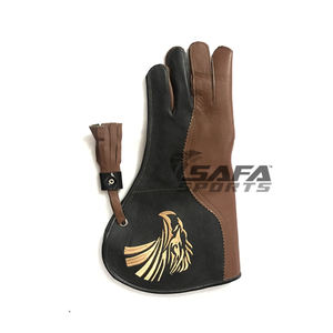 Gants de fauconnerie personnalisés de qualité supérieure fabriqués à partir de gants de fauconnerie de sécurité industrielle en cuir de vachette véritable - Product Image 1