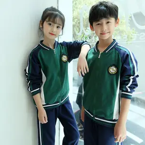 Весенне-осенний семейный спортивный костюм для младших школьников, школьная форма с длинными рукавами, мужская и женская спортивная одежда для пар