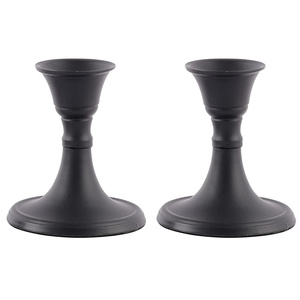 Bougeoir métallique de qualité superfine couleur noire bougeoir de qualité supérieure pour la décoration de la maison - Product Image 3