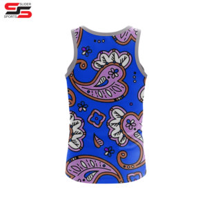 Débardeurs de sport personnalisés à sublimation intégrale, respirants et à séchage rapide pour hommes et femmes, débardeur de course à pied, veste de marathon - Product Image 4