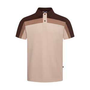 เสื้อโปโลสีแทน Pham Gia สีตัดกันสำหรับผู้ชายเสื้อผ้าธุรกิจผ้าโพลีเอสเตอร์/ ผ้าฝ้ายแบบออกแบบได้ตามต้องการ - Product Image 4