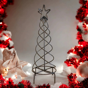 Decoraciones de metal Adornos para árboles de Navidad Árbol de metal de pie de Navidad Suministros de decoración de Navidad - Product Image 1