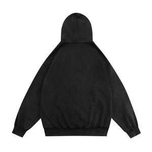 เสื้อฮู้ดดี้ทรงปกติคุณภาพสูงสำหรับผู้ชาย ฤดูหนาว ปรับแต่งสีและโลโก้ได้ ผ้าฝ้ายฟลีซ 100% สไตล์สตรีท ปักลาย - Product Image 3