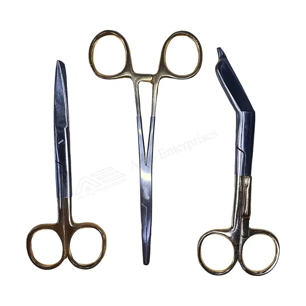 Medical Scissors For Medical Ward Use In Beautiful Flower Printing Design on Handle by Apto Enterprises