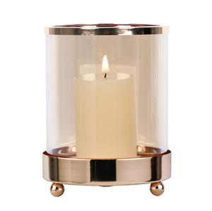 Votive Aluminium Golden <b>Round</b> With Glass Party Wedding Decoration <b>Candle</b> Votive Table Decor Also Used for Gift Purpose - Product Image 1