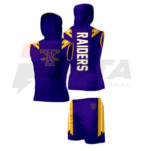 Uniformes de fútbol americano de sarga de aparejos de diseño personalizado, uniforme de fútbol americano transpirable con número de nombre personalizado y logotipo del equipo - Product Image 2