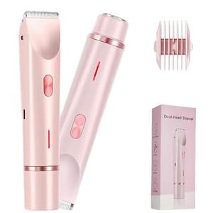 Rasoir Électrique Femme 2-en-1 Humide et Sec, Épilateur Étanche IPX7 Rechargeable avec Double Lame pour Visage, Corps, Bras et Jambes - Product Image 2