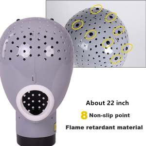 Secador de pelo de estilo moderno, soporte para peluca, cabeza de maniquí - Product Image 4