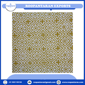 100% doux coton Voile tissu Jacquard 5 Yard main bloc imprimé élégance pour rideaux 150gsm tissé Technique bas prix vente - Product Image 4