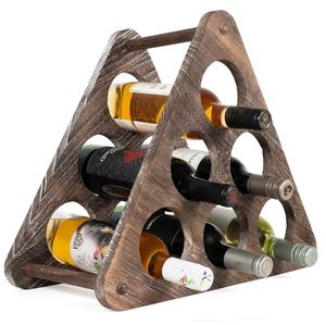 การออกแบบที่หรูหราที่วางขวดไวน์สําหรับห้องครัวตกแต่งบ้านโต๊ะรับประทานอาหารแชมเปญที่วางไวน์แสดงบาร์ - Product Image 2