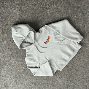 Sudaderas de Invierno de Alta Calidad para Hombre, 100% Algodón, Estilo Holgado, Color Sólido, Logotipo Bordado Personalizado, Tinte Liso - Product Image 1