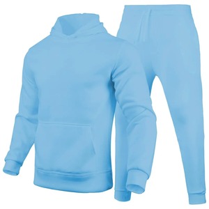 Ensemble sweat à capuche et jogging pour homme, hiver 2025, écologique, respirant, 100% coton imprimé - Tenue de sport pour la rentrée scolaire - Product Image 2