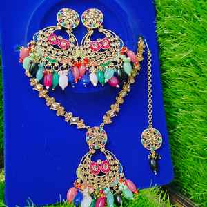 Custom Made Designer Jewelry <b>Sets</b> for <b>Women</b> Unique Multi-Color Handmade Pakistani Indian Style for <b>Gifts</b> and Parties - Product Image 3
