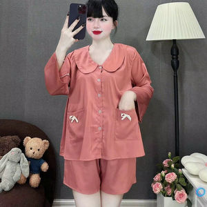 [COSTURA DE FÁBRICA] PW60 2025 Ropa de dormir Pijamas de mujer 100% Tela de algodón para ayudar al usuario a sentirse cómodo en todas las actividades - Product Image 2