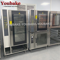 Four à convection à double pile pour four de cuisson commercial Four de boulangerie/Four de cuisson/Four à gaz Machine à pizza pour boulangerie