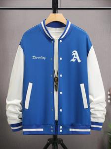 Venta al por mayor Casual béisbol Letterman chaquetas de lana con tejido transpirable mangas del cuerpo diseños personalizados Logo Varsity chaquetas de invierno - Product Image 3