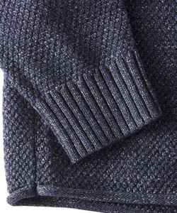 Suéter de punto de algodón con capucha de peso pesado para hombres Ecológico a prueba de viento con diseño de cremallera Suéter transpirable - Product Image 2