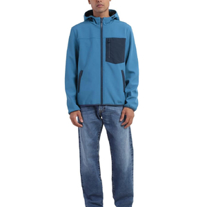 แจ็กเก็ตบุนุ่มสำหรับผู้ชายเสื้อแจ็คเก็ตกลางแจ้งมีฮู้ดคอปกเสื้อกันหนาวมาใหม่ - Product Image 5