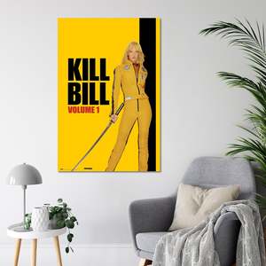 Modern Style Kill Bill Volume 1 <b>Poster</b> Uma Thurman Black <b>Frame</b> for Wall Decor - Product Image 2