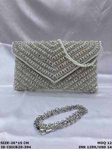 Ethnic Designer Box Clutch Luxury <b>Bridal</b> & Evening Sling <b>Bag</b> <b>for</b> <b>Weddings</b> & Festive Occasions - Product Image 6