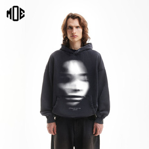 เสื้อฮู้ดสำหรับผู้ชายและผู้หญิงเสื้อฮู้ดสำหรับฤดูหนาวผ้าคอตตอน100% ระบายอากาศได้ดีใส่ได้ทั้งชายและหญิงผ้าซักรุ่นกรดเฮฟวี่เวท480GSM - Product Image 1