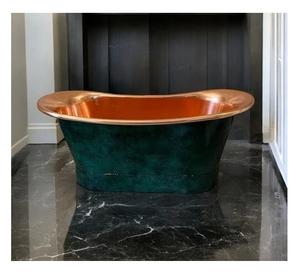 Bañeras de cobre pulido de lujo con diseños de ahorro de espacio para casas pequeñas y hoteles disponibles en cantidad a granel para la venta - Product Image 1