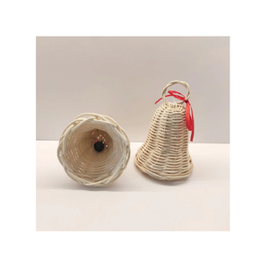 Decoración de campana de Navidad de ratán natural para decoración del hogar Estilo Vintage DISEÑO DE Noel tamaño personalizado OEM/ODM disponible - Product Image 5