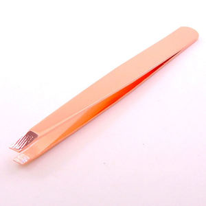 Pinzas Profesionales de Lujo para Cejas con Punta Inclinada, Peine de Acero Inoxidable Premium, Logotipo y Colores Personalizados, Tijeras de Belleza - Product Image 5