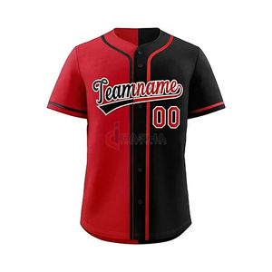 Camiseta de béisbol de manga corta de tamaño personalizado 2025, ropa deportiva unisex al por mayor, camiseta en blanco, opción de talla grande, impresión por sublimación - Product Image 3