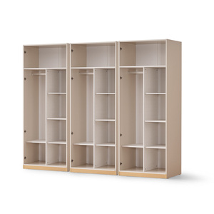 Armario modular de 2 puertas Madrid 7 estantes 202 cm de altura Sin espejo Diseño práctico y que ahorra espacio - Product Image 3