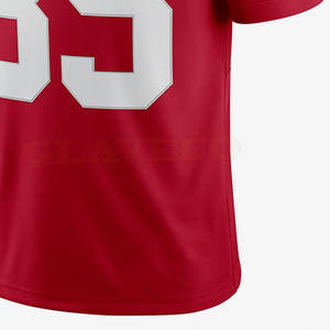 Camiseta de fútbol americano de tallas grandes superventas ropa de entrenamiento transpirable gran oferta para jugadores - Product Image 4