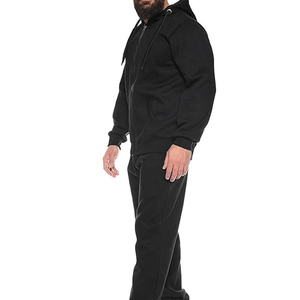 Men's Winter Hooded Solid Fleece Tracksuit-Jogging Sets Customizable - Product Image 2