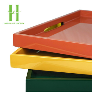 Bandeja Rectangular de Laca Hecha a Mano de Alta Calidad para Restaurante y Hotel, Fabricada en Vietnam - Product Image 6