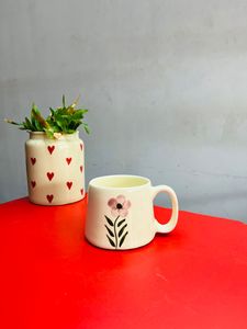ถ้วยกาแฟเซรามิกพิมพ์ลายด้วยมือขนาด300มล. สำหรับเด็กผู้หญิงและผู้หญิงของขวัญที่ปลอดภัยสำหรับวันเกิดวันวาเลนไทน์2025 - Product Image 2