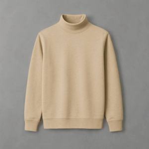 Pull à col roulé en tricot côtelé de luxe OEM ODM, fabrication directe, haut de gamme, doux, pull d'hiver, couleur et design personnalisables - Product Image 5