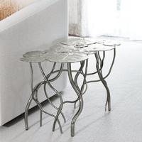 Banc de luxe en forme de papillon Ginkgo, base en métal artistique, rembourré avec un motif botanique, écologique, longueur de 120 cm pour une utilisation au bureau